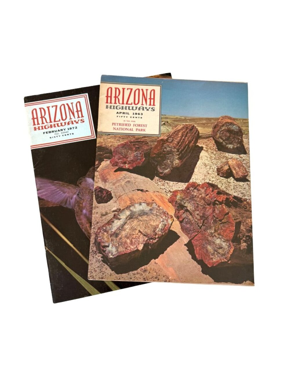 Arizona Highways Magazines April 1963 February 1972 VTG Photography Travel SW